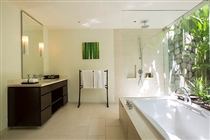 Tropical bathroom design